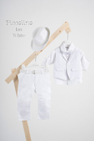 Βαπτιστικό κοστούμι Piccolino Ian σε χρώμα white