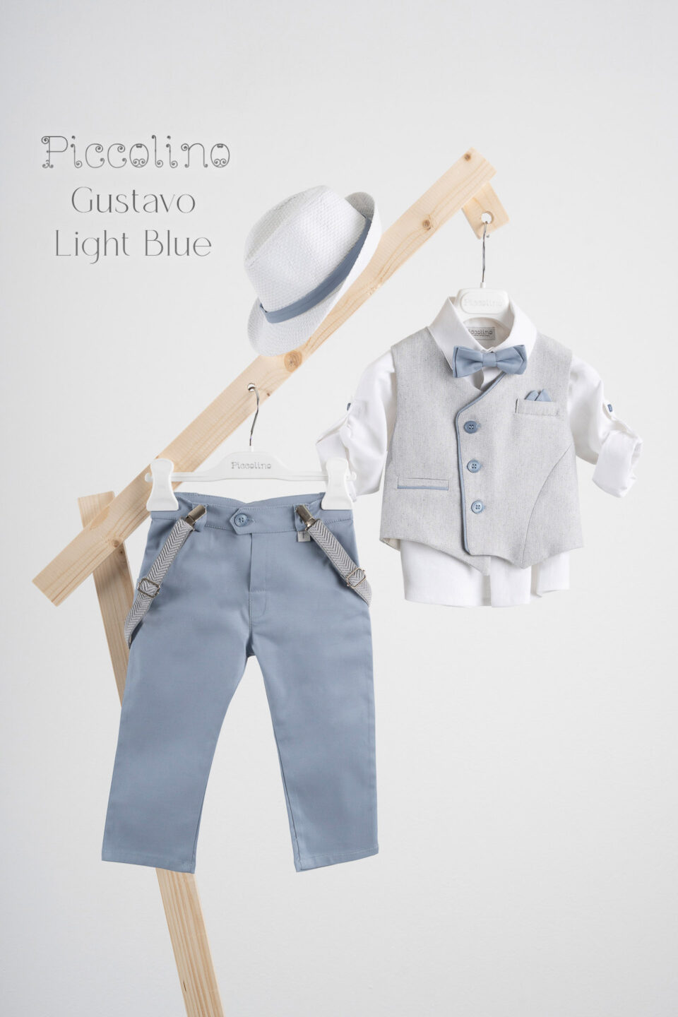 Βαπτιστικό κοστούμι Piccolino Gustavo σε χρώμα Light Blue