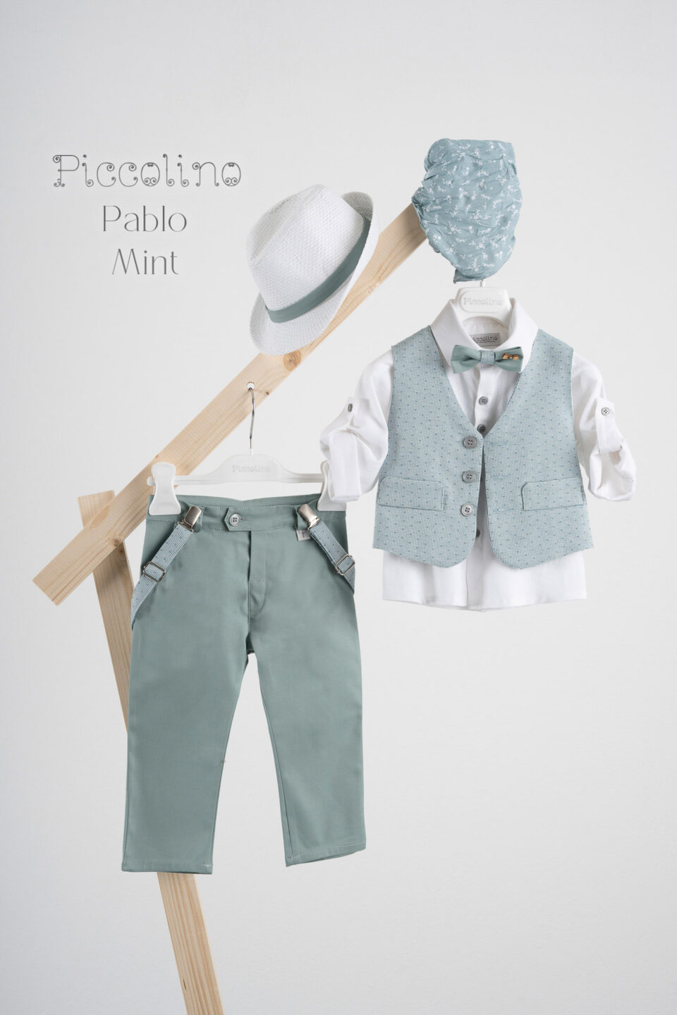 Βαπτιστικό κοστούμι Piccolino Pablo σε χρώμα Mint