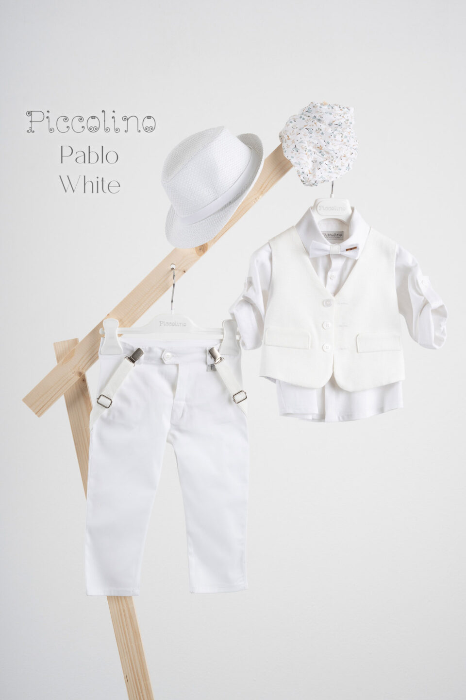 Βαπτιστικό κοστούμι Piccolino Pablo σε χρώμα White