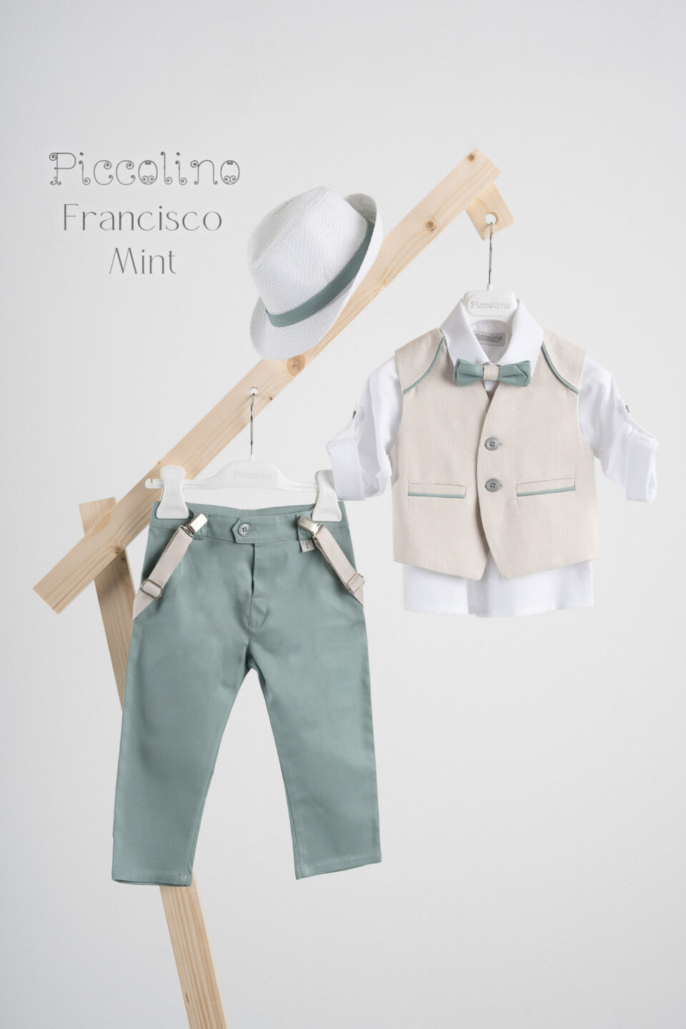 Βαπτιστικό κοστούμι Piccolino Francisco σε χρώμα Mint