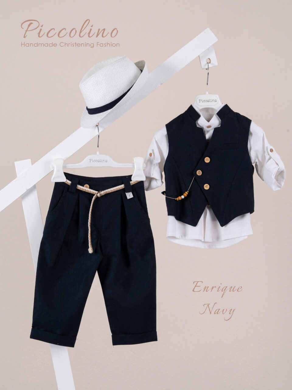 Βαπτιστικό κοστούμι Piccolino Enrique σε χρώμα Navy