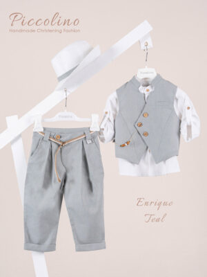 Βαπτιστικό κοστούμι Piccolino Enrique σε χρώμα Teal