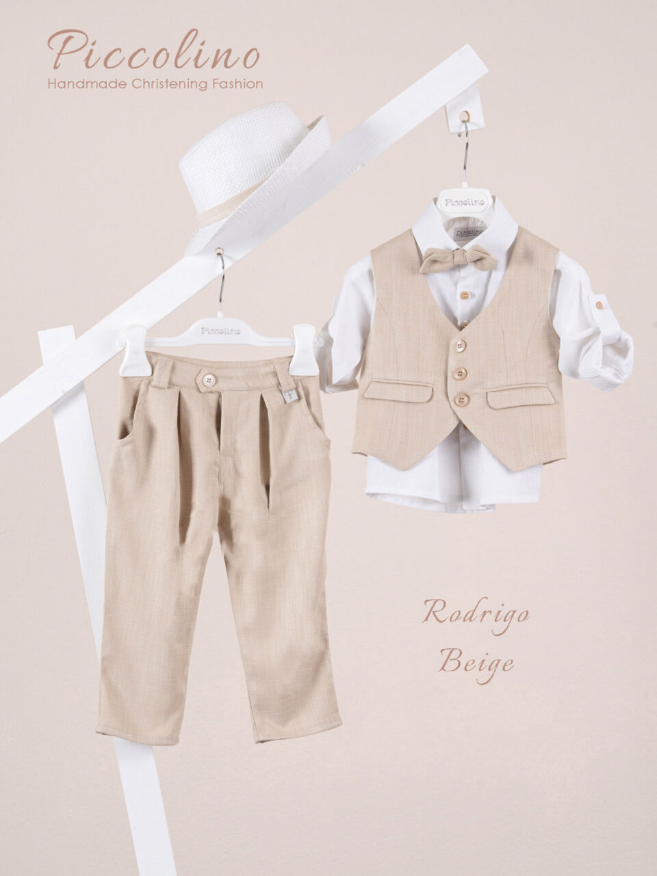 Βαπτιστικό κοστούμι Piccolino Rodrigo σε χρώμα Beige