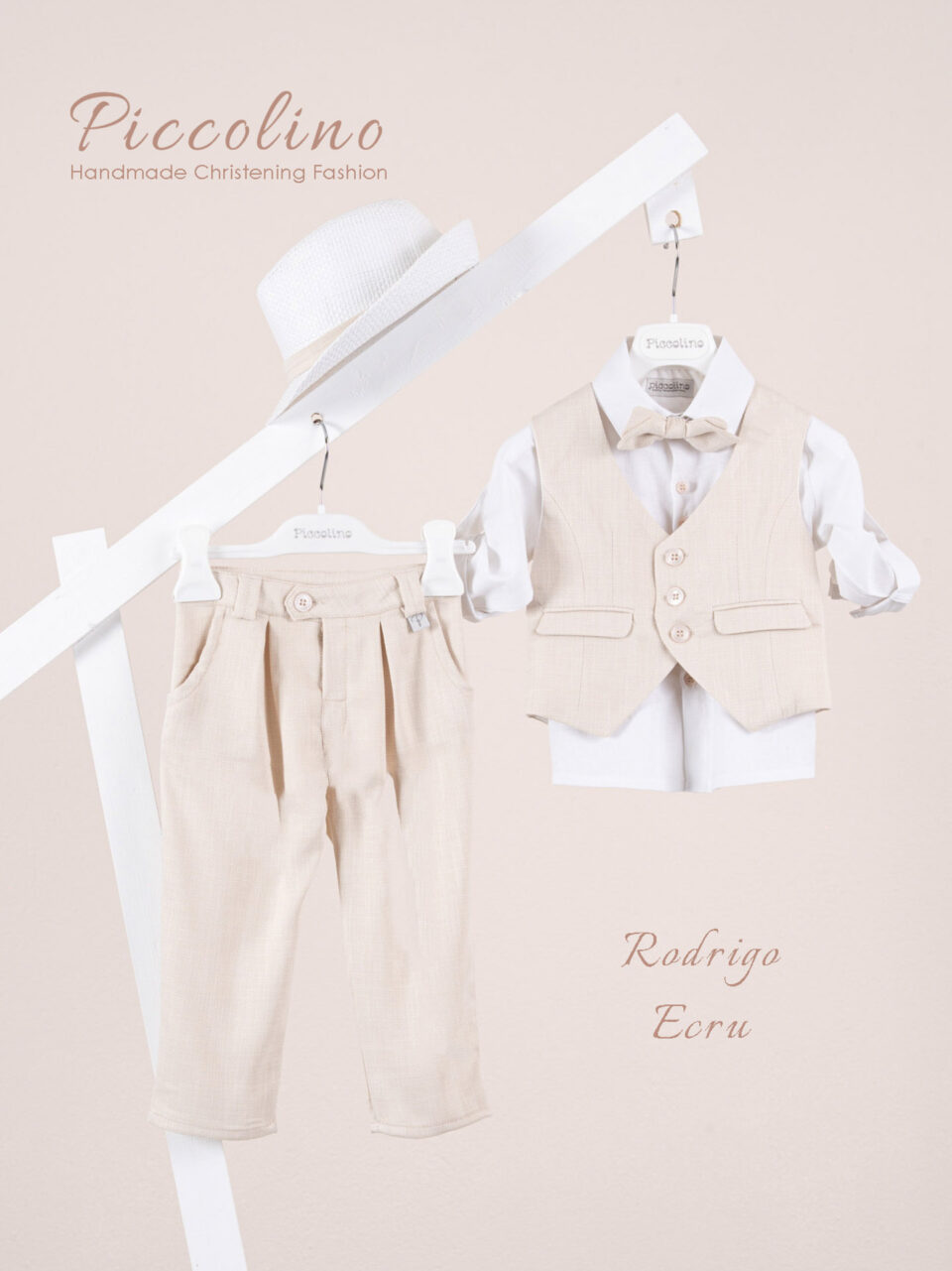 Βαπτιστικό κοστούμι Piccolino Rodrigo σε χρώμα Ecru