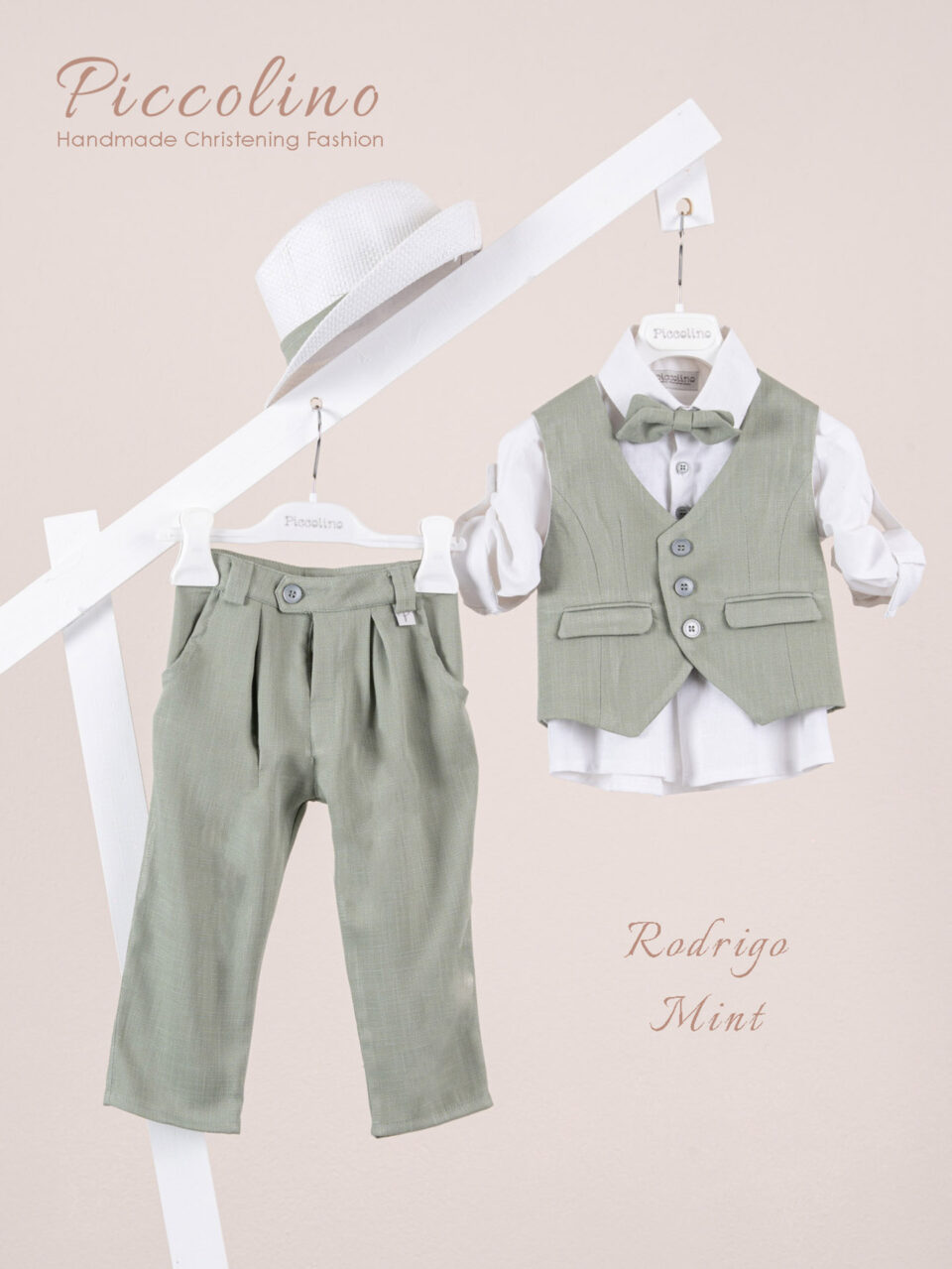 Βαπτιστικό κοστούμι Piccolino Rodrigo σε χρώμα Mint