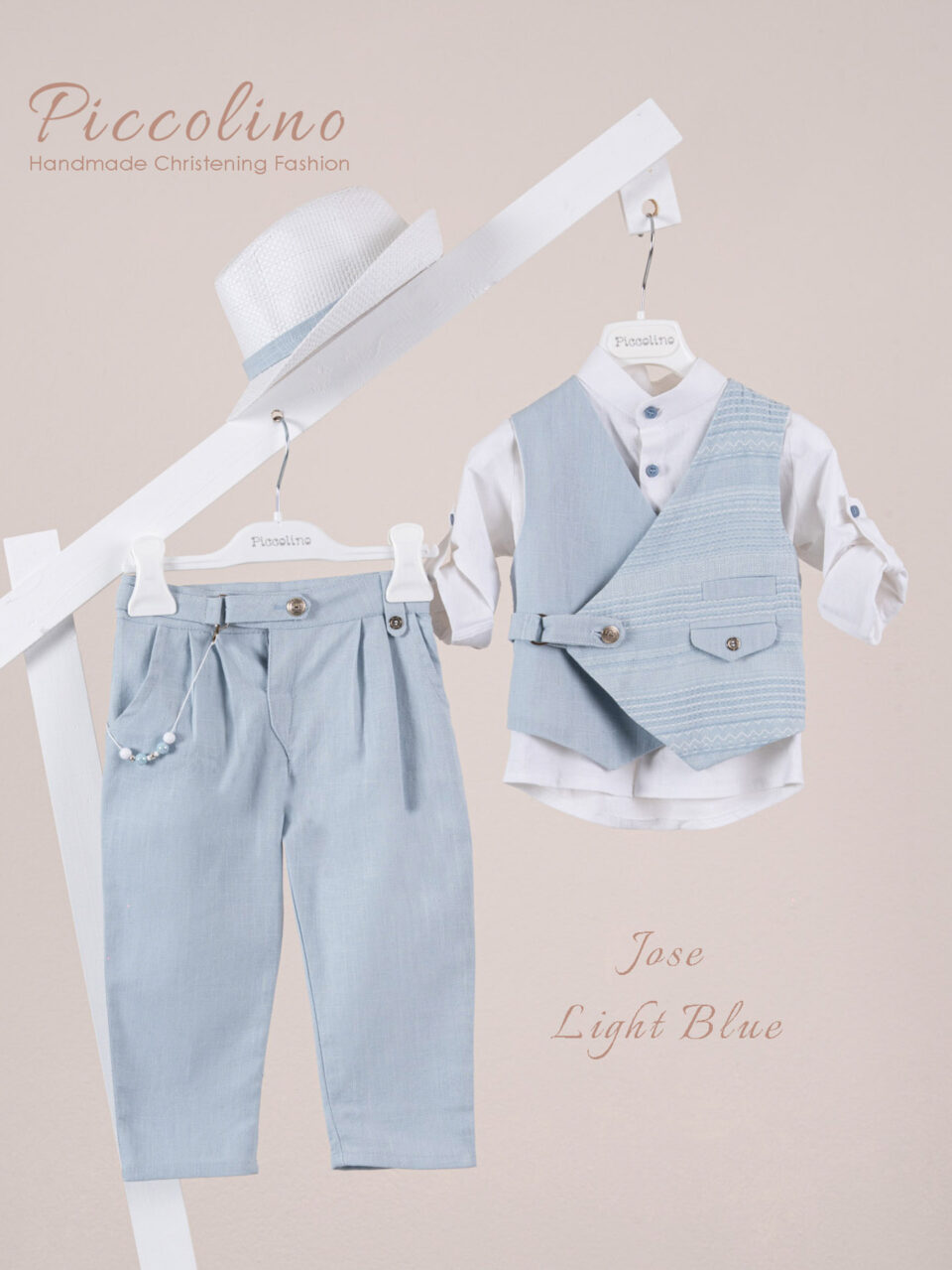 Βαπτιστικό κοστούμι Piccolino Jose σε χρώμα Light blue
