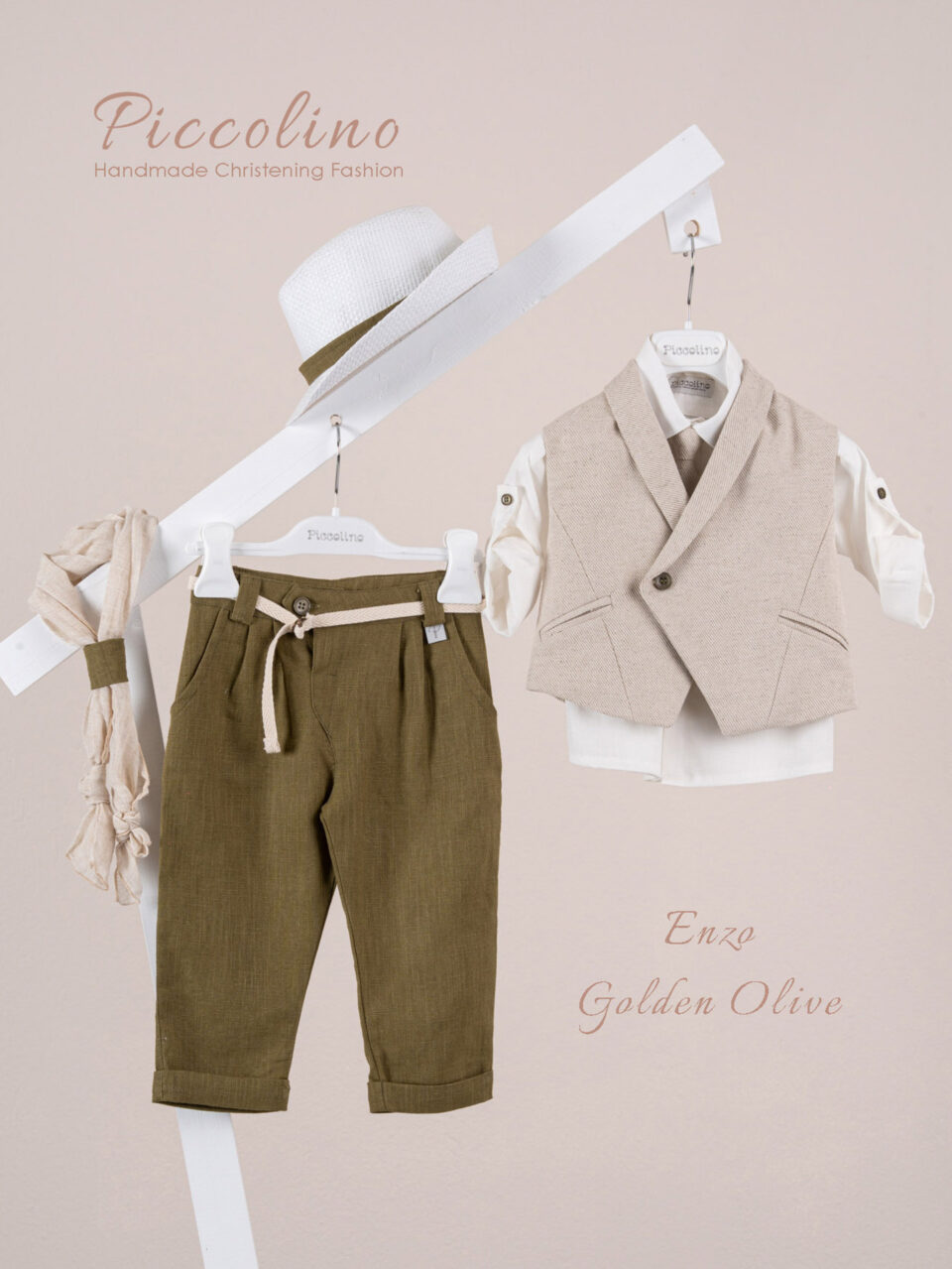 Κοστούμι  Piccolino Enzo σε χρώμα Golden Olive