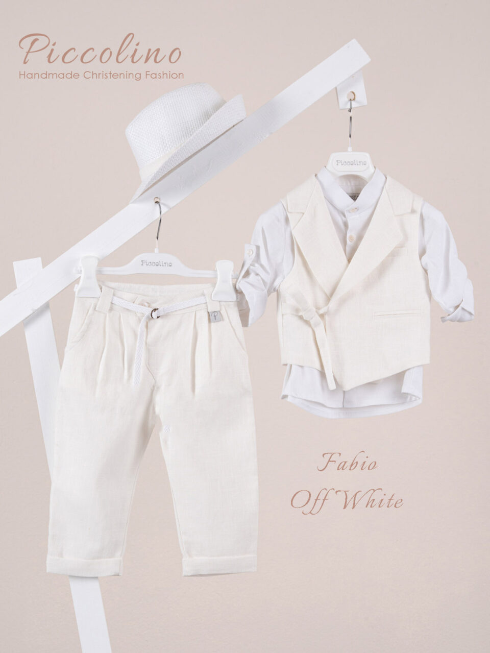 Κοστούμι  Piccolino Fabio σε χρώμα Ivory