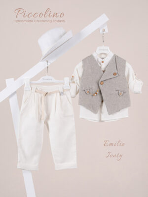 Κοστούμι  Piccolino Emilio σε χρώμα Ivory