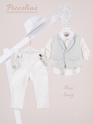 Κοστούμι  Piccolino Nico σε χρώμα Ivory