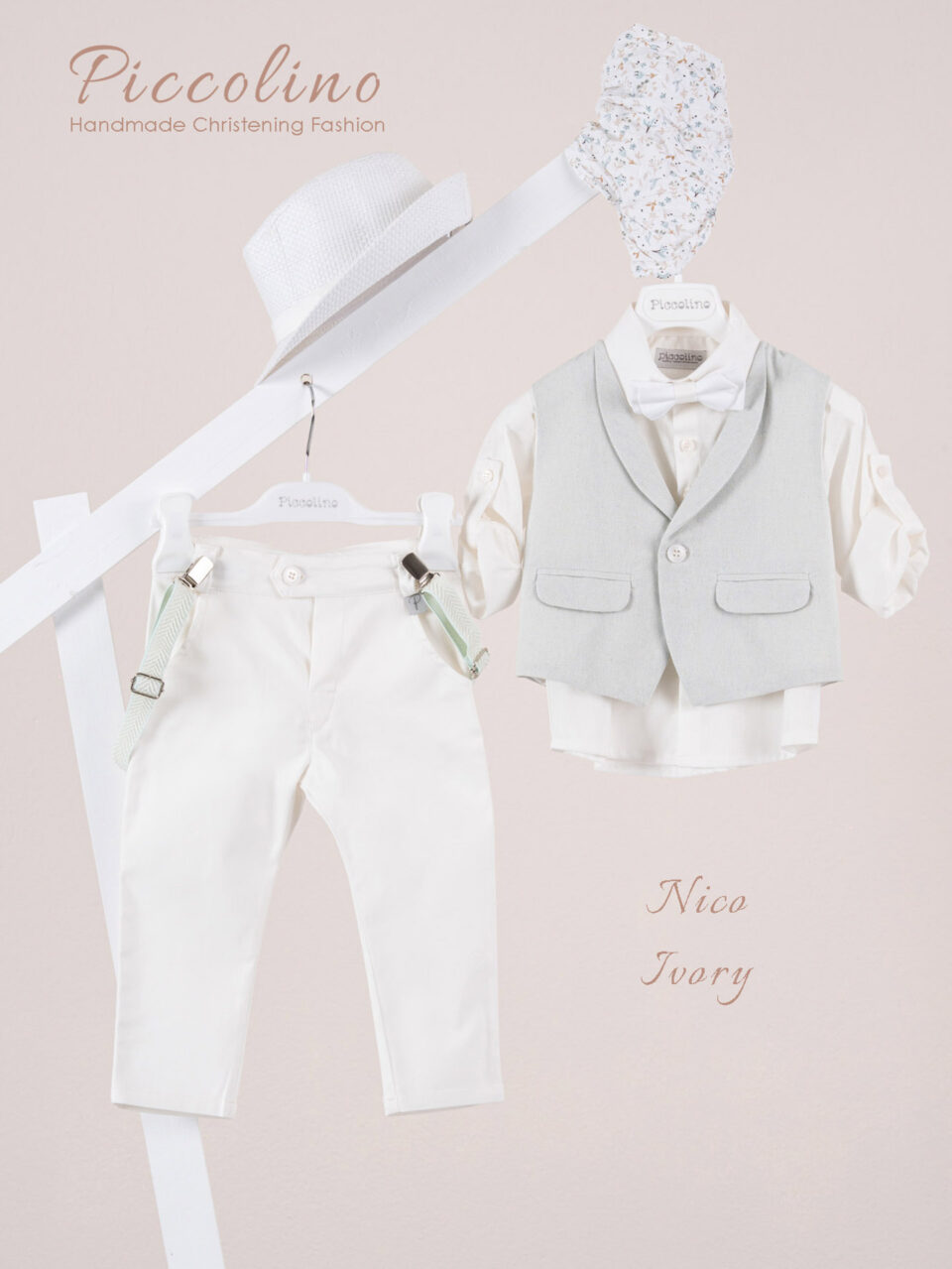 Κοστούμι  Piccolino Nico σε χρώμα Ivory