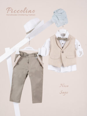 Κοστούμι  Piccolino Nico σε χρώμα Sage