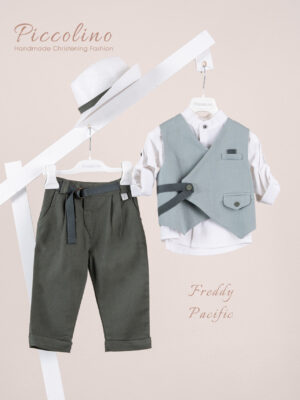 Βαπτιστικό κοστούμι  Piccolino Freddy σε χρώμα Pacific