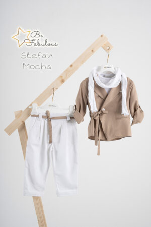 Κοστούμι  Piccolino Stefan σε χρώμα Mocha