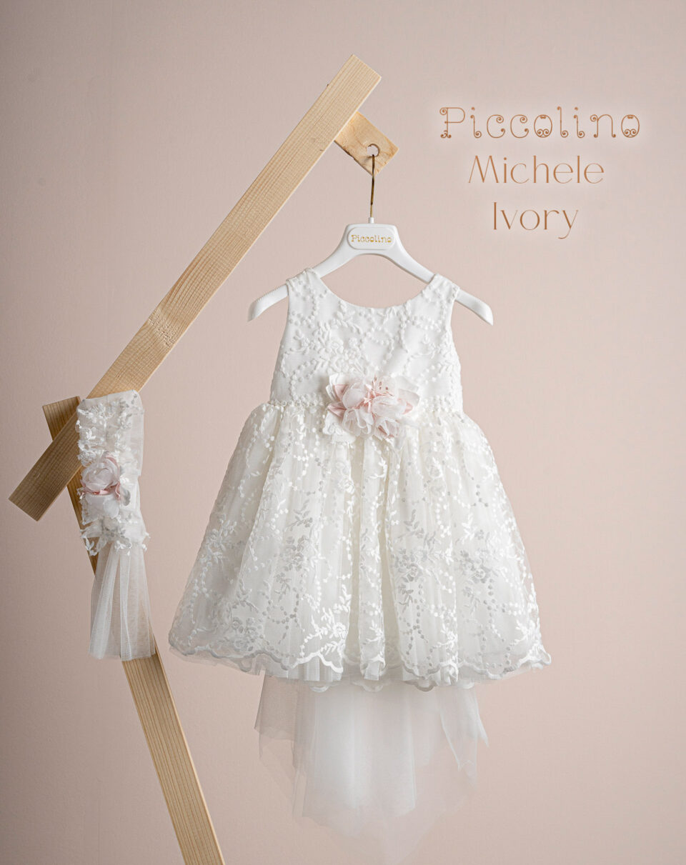 Βαπτιστικό φόρεμα Piccolino Michele Ivory