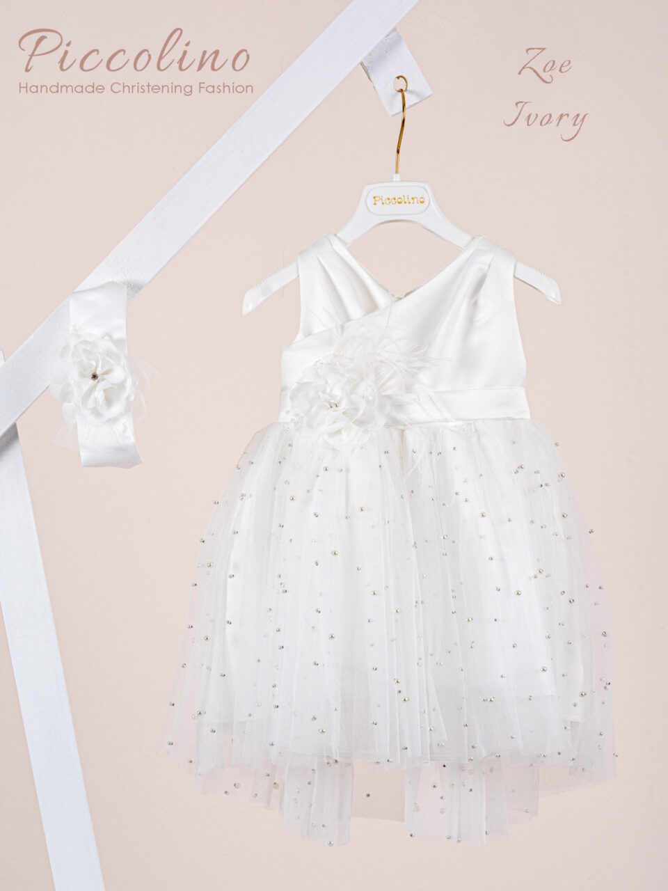 Βαπτιστικό φόρεμα Piccolino Zoe Ivory