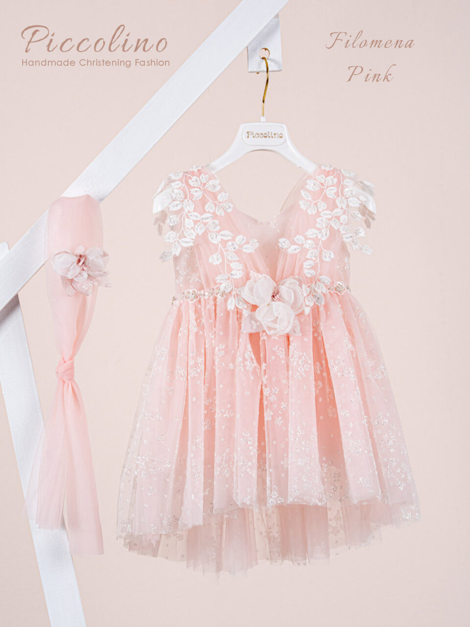 Βαπτιστικό φόρεμα Piccolino Filomena Pink