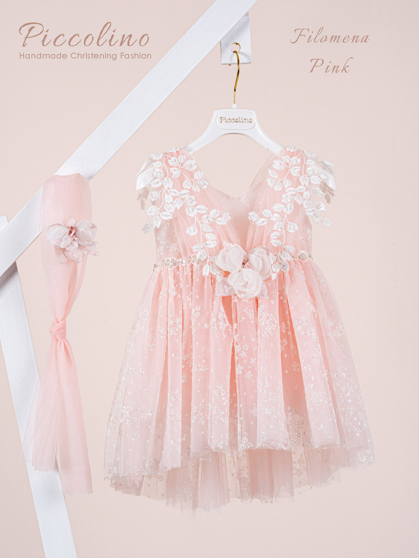 Βαπτιστικό φόρεμα Piccolino Filomena Pink