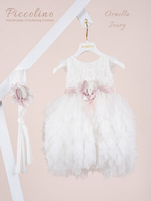 Βαπτιστικό φόρεμα Piccolino Ornella Ivory