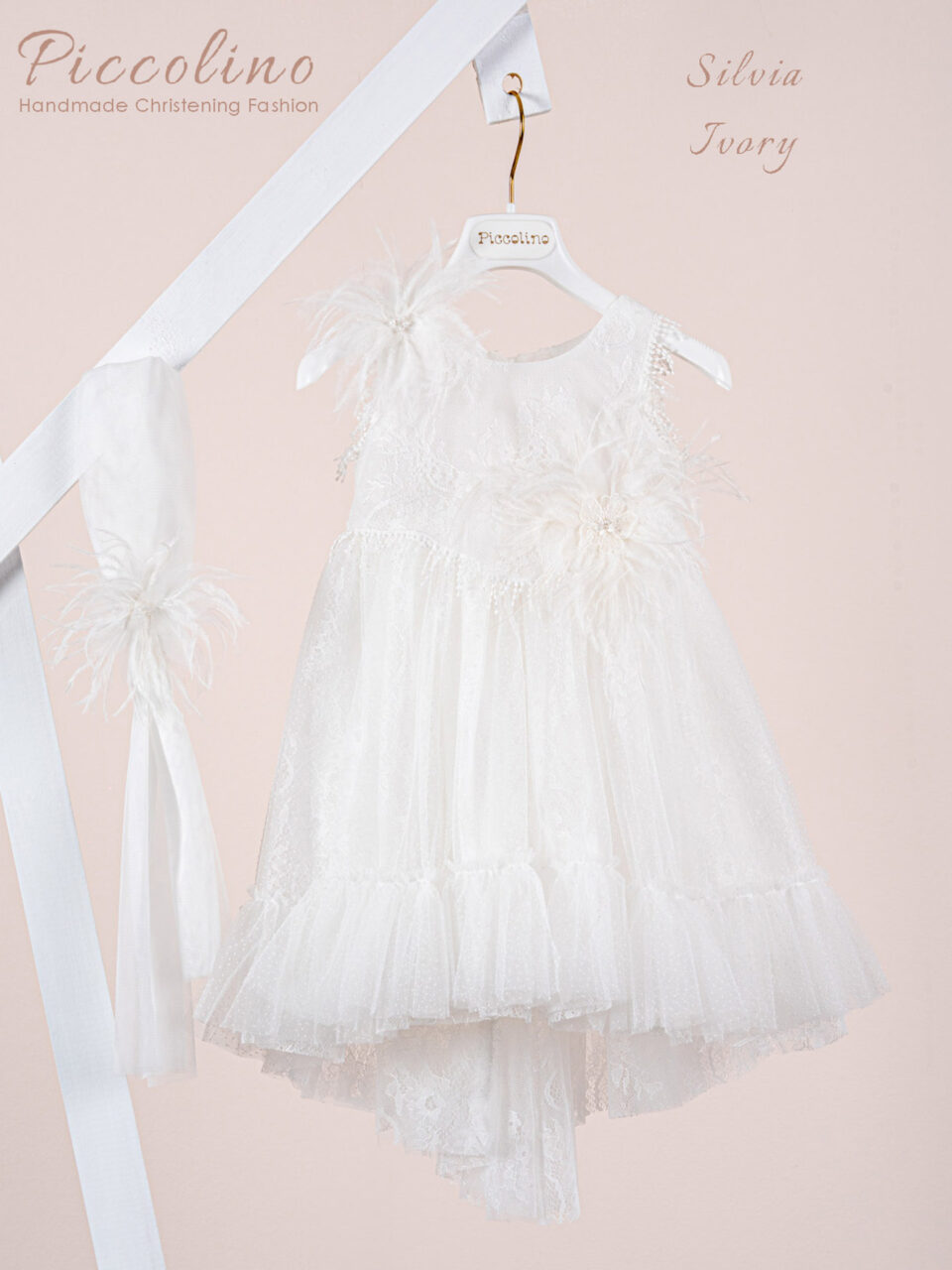 Βαπτιστικό φόρεμα Piccolino Silvia Ivory