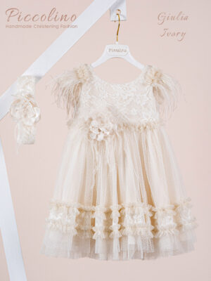 Βαπτιστικό φόρεμα Piccolino Giulia Ivory