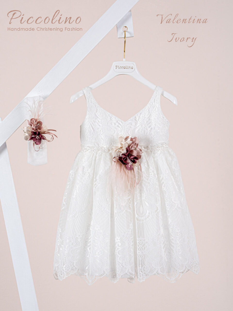 Βαπτιστικό φόρεμα Piccolino Valentina Ivory