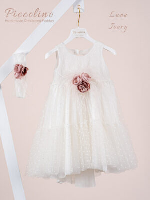 Βαπτιστικό φόρεμα Piccolino Luna Ivory