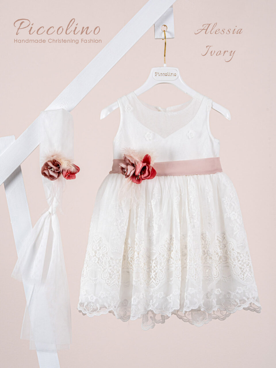 Βαπτιστικό φόρεμα Piccolino Alessia Ivory