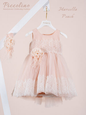 Βαπτιστικό φόρεμα Piccolino Marcella Peach