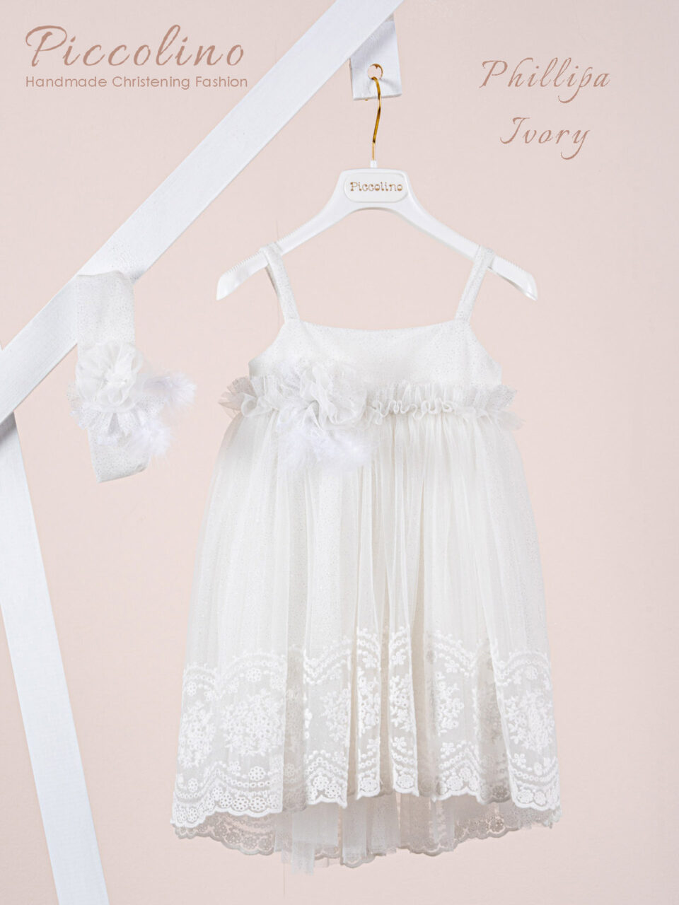 Βαπτιστικό φόρεμα Piccolino Phillipa Ivory