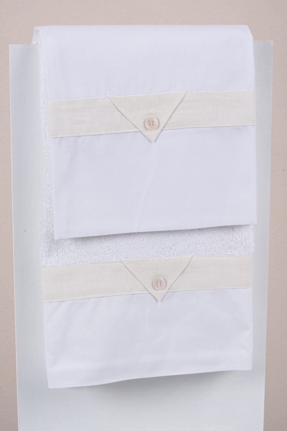 Σετ λαδόπανα Piccolino LA-FABIO.OFF WHITE