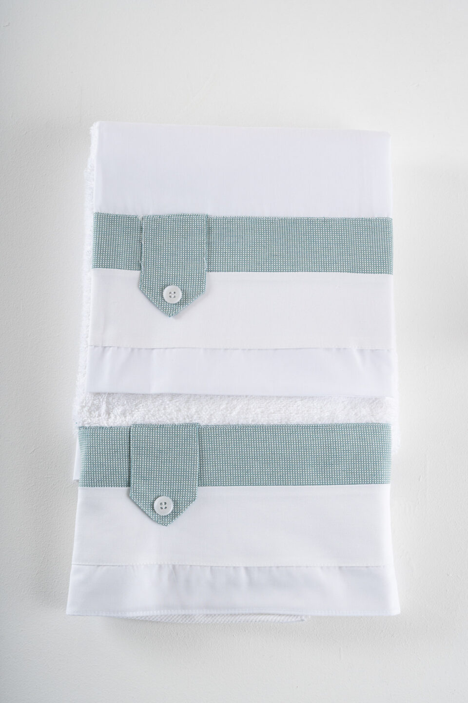 Σετ λαδόπανα Piccolino LA-FRANCISCO.MINTWHITE