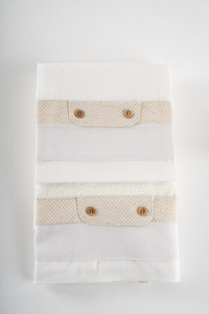 Σετ λαδόπανα Piccolino LA-LEWIS.OFFWHITE