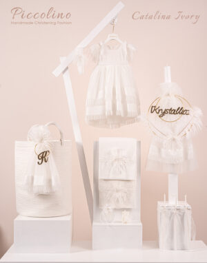 Πακέτο βάπτισης για κορίτσι Piccolino Catalina ivory
