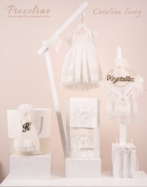 Πακέτο βάπτισης για κορίτσι Piccolino Catalina ivory