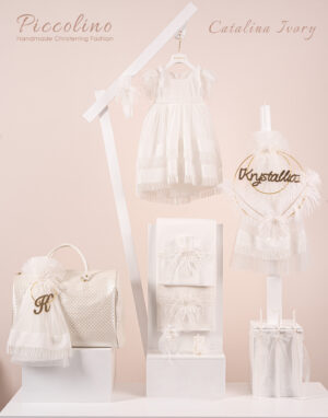 Πακέτο βάπτισης για κορίτσι Piccolino Catalina ivory