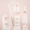 Πακέτο βάπτισης για κορίτσι Piccolino Fiorella ivory