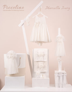 Πακέτο βάπτισης για κορίτσι Piccolino Marcella ivory