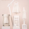 Πακέτο βάπτισης για κορίτσι Piccolino Marcella ivory