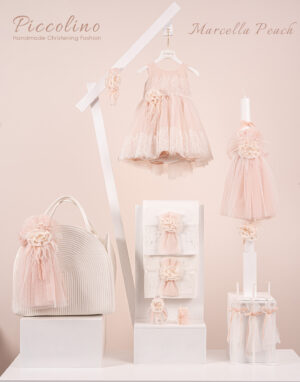 Πακέτο βάπτισης για κορίτσι Piccolino Marcella peach