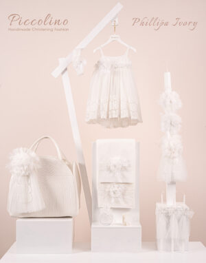 Πακέτο βάπτισης για κορίτσι Piccolino Phillipa ivory