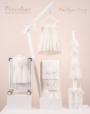 Πακέτο βάπτισης για κορίτσι Piccolino Phillipa ivory