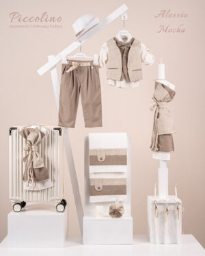Πακέτο βάπτισης για αγόρι Piccolino Alessio mocha