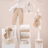 Πακέτο βάπτισης για αγόρι Piccolino Andre beige