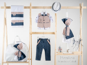 Πακέτο βάπτισης για αγόρι Piccolino Francisco cobalt