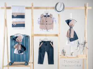 Πακέτο βάπτισης για αγόρι Piccolino Francisco cobalt