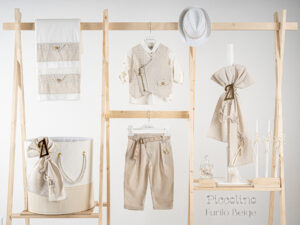 Πακέτο βάπτισης για αγόρι Piccolino Furilo beige