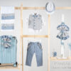 Πακέτο βάπτισης για αγόρι Piccolino Gustavo light blue
