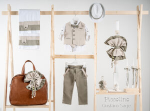 Πακέτο βάπτισης για αγόρι Piccolino Gustavo sage